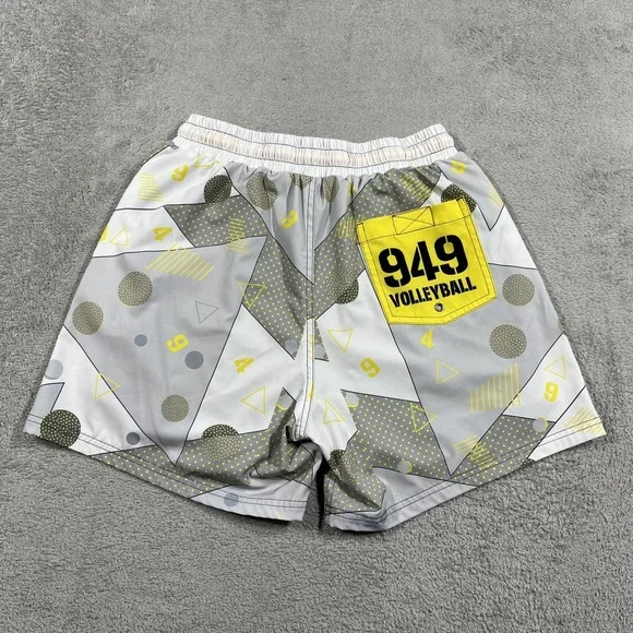 Slunks Shorts Mens Medium Lined 949 Volleyball 5" Athletic Swimming Beach - Picture 9 of 13